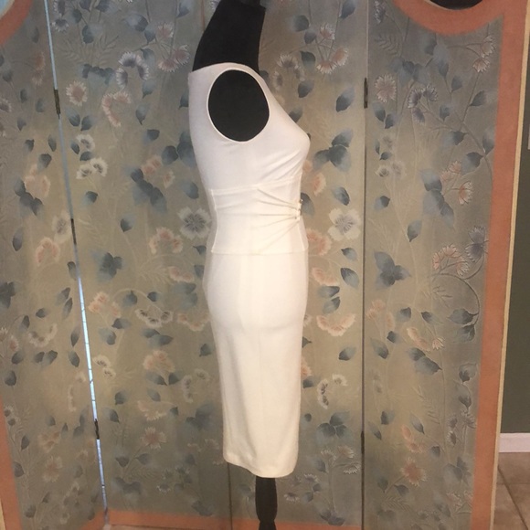 Cache off White stretch knit dress - Picture 8 of 11